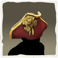 Icono del sombrero de almirante ceremonial.