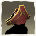 Icono del sombrero de gran almirante de casaca roja.