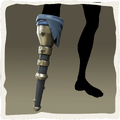Icono de la pata de palo de cazador crepuscular.
