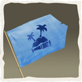 Icono de la bandera de trotamundos: isla sin dueño.