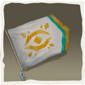 Icono de la bandera del fénix dorado alzado.