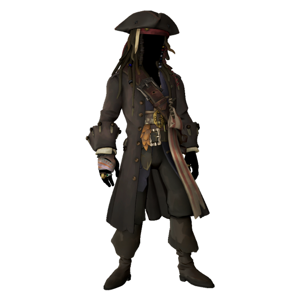 Archivo:Disfraz clásico del capitán Jack Sparrow (sin barba).png