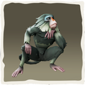 Icono del macaco de lomo plateado.