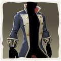 Icono de la chaqueta de almirante.