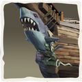 Icono del mascarón de cazador de tiburones.