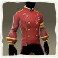 Icono de la chaqueta de almirante ejecutivo casaca roja.