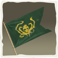 Icono de la bandera de kraken venenoso.