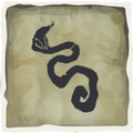 Icono del conjunto de tatuajes de escama de serpiente.