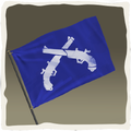 Icono de la bandera de la cazadora.