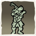 Icono del gesto Baile con brazo de esqueleto.