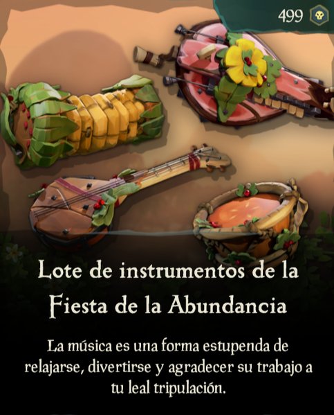 Archivo:Lote de instrumentos de la Fiesta de la Abundancia.png