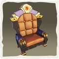 Icono de la silla de soberano imperial del capitán.