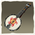 Icono del banjo de kraken azabache.