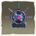 Icono del timón de kraken de cristal.