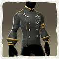 Icono de la chaqueta de almirante ejecutivo casaca negra.