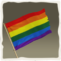 Icono de la bandera arcoíris.