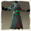 Icono del traje de jade de los vientos orientales.