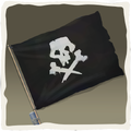 Antiguo icono de la bandera pirata.