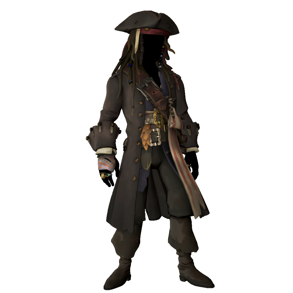 Captain Jack Sparrow Classic Costume No Beard The Sea Of Thieves Wiki 1057