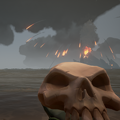 The Skull looks very dull, like a Foul Bounty Skull with no glowing eyes.