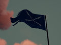 The Shrouded Ghost Hunter Flag equipped.