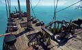 The main deck on a Galleon.