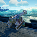 The Silver Blade Cannons on a Sloop.