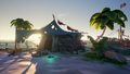 The Castaway's Camp where the Tall Tales for A Pirate's Life can be started.