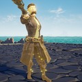 Point of Fortune Emote with the Legendary Blessing of Athena's Fortune.