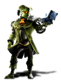 Promotional image of the costume's Constant Companion Emote.