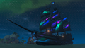 The Collector's Boreal Aurora Set on a Galleon at night.
