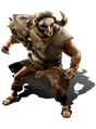 Promotional image of the costume's Charge Up Emote.