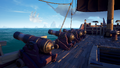 The Sea Dog Cannons on a Galleon.