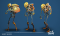 Ancient Skeleton 3D model turnaround by Lorenzo Melizza (Senior Character Artist). [1]