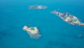 Overhead view of the islands - March 2020