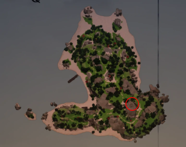 Hooks in the Cave on the map