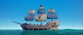 Castaway Bilge Rat Ship Set on a Galleon, featuring a Hook Insignia.