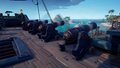 The Ruffian Sea Dog Cannons on a Galleon.