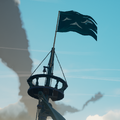 The Flag flown on a mast.