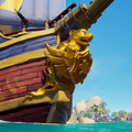 The exclusive Collector's Figurehead in-game.