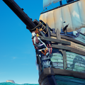 The Figurehead of the Wailing Barnacle on a Galleon