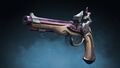 Promotional image of the Silver Blade Flintlock Pistol.