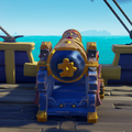 There is a golden Jiggy decal on the rear of the Cannons.