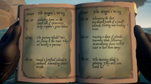 Ship's Log Clue for Chicken Isle.