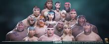 Randomised heads: Randomised gender, ethnicity, body shape, facial features, facial accessories.