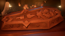 The Sarcophagus has Skeleton Glyphs on it, reading Flame and Heart.