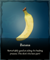 Banana in a player's inventory.