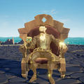 Seat of Fortune Emote with the Legendary Blessing of Athena's Fortune.