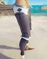 The Trousers on a player side view.