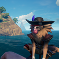 The Marmoset with the Marmoset Sea Dog Outfit equipped.